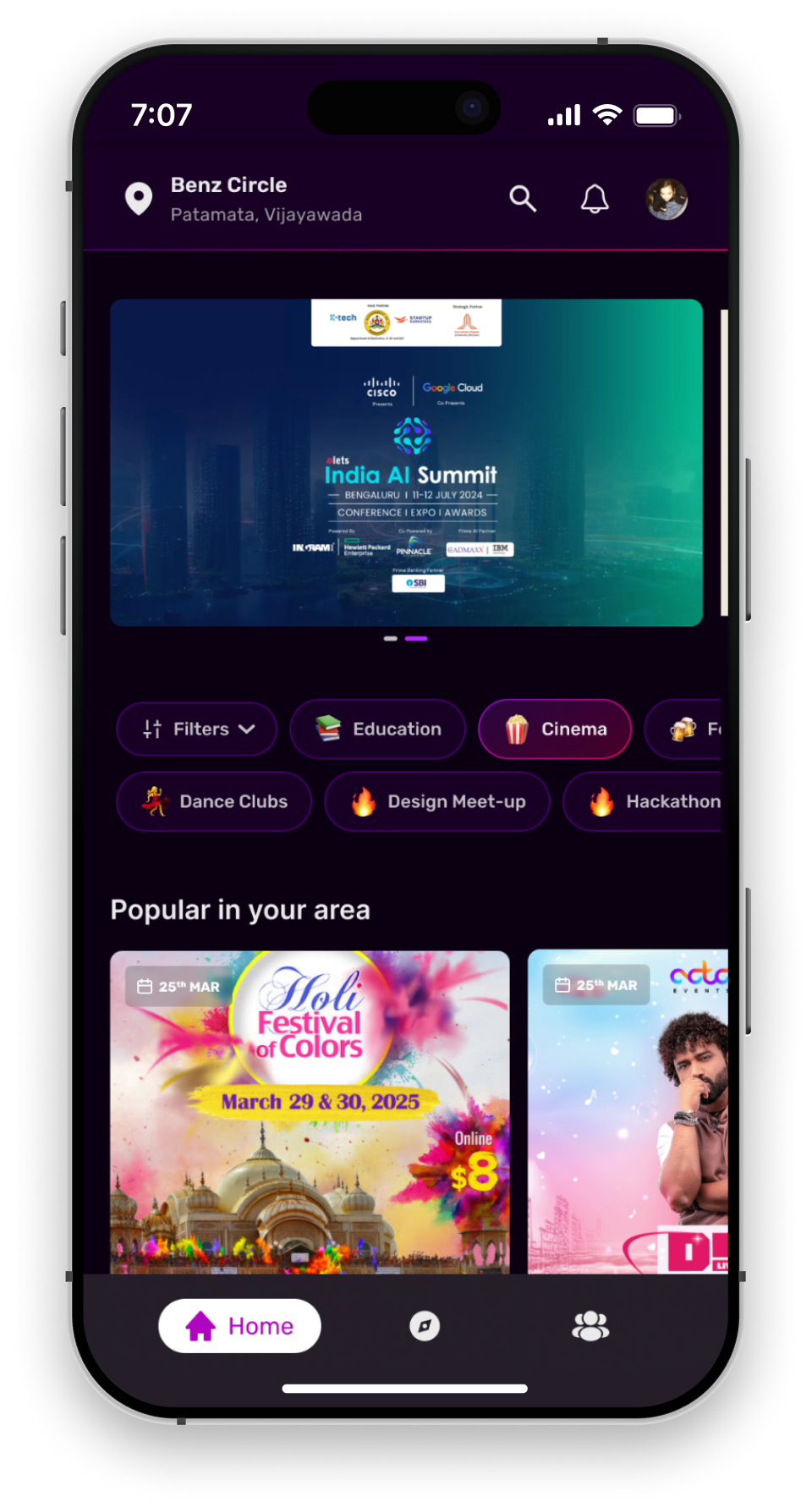 Event booking · Event Now