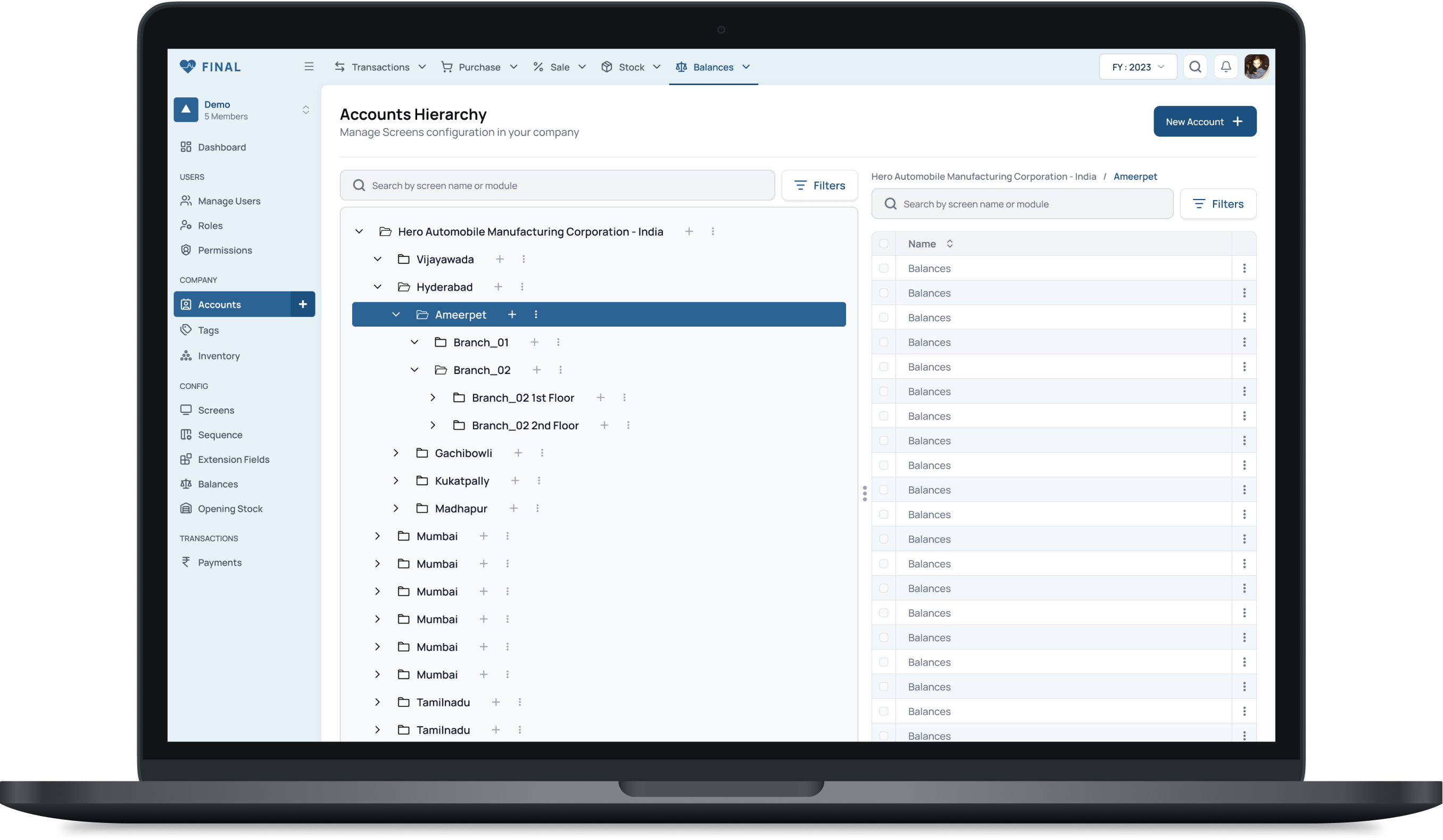 Final.com · ERP SaaS · B2B