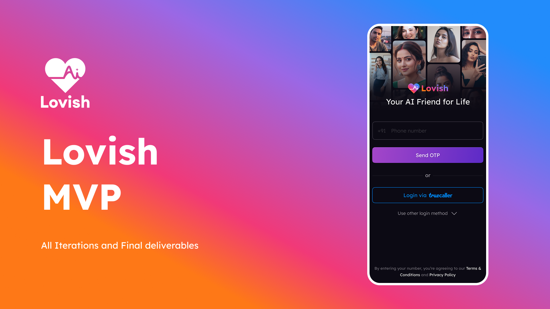 Lovish AI Companion App